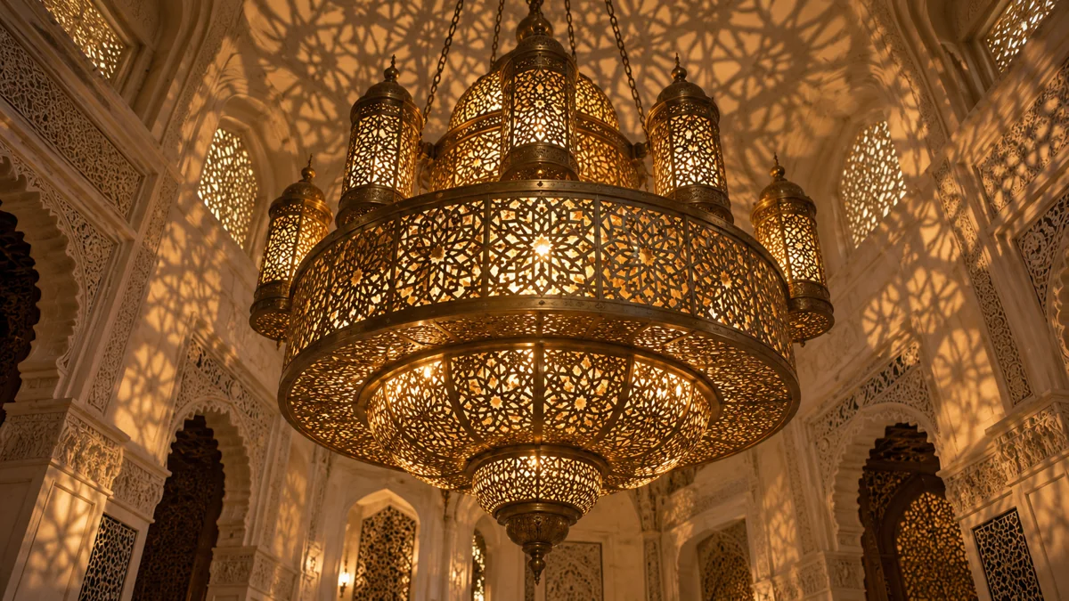 ثريا تملأ الفراغ بالنقش — تصور تصميمي